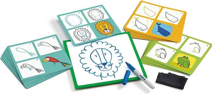 Actual product image Djeco Eduludo Step by step Animals and Co (mult) (English, French, German, Italian)