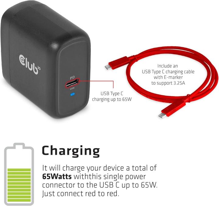 Actual product image Club 3D Triple Display Dynamic (Docking port (proprietary), 1 portion)