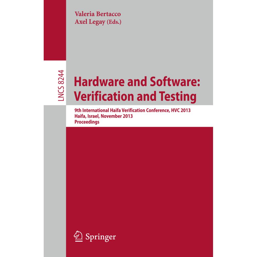 Hardware and Software: Verification and Testing, Fachbücher von Axel Legay, Valeria Bertacco