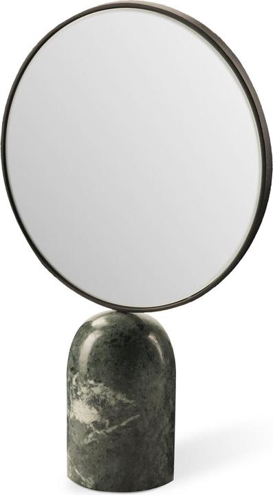 Image du produit Pols Potten Miroir rond sur pied en marbre 34 cm - Vert (Ø 34 cm)