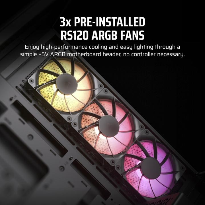 Immagine prodotto Corsair Case iCUE 3500X RGB Midi TG nero BTF+ZERO (Mini-ITX, mATX, E-ATX, ATX)
