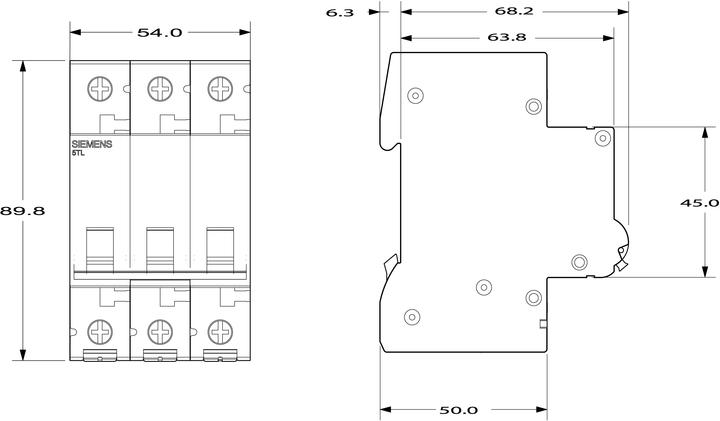 Produktbild Siemens 125A triple pole