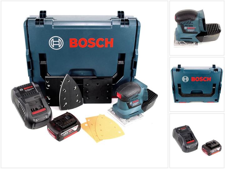 Actual product image Bosch Professional GSS 18V-10 battery orbital sander 18V + 1x battery 5.0Ah + charger + L-Boxx (Sander)