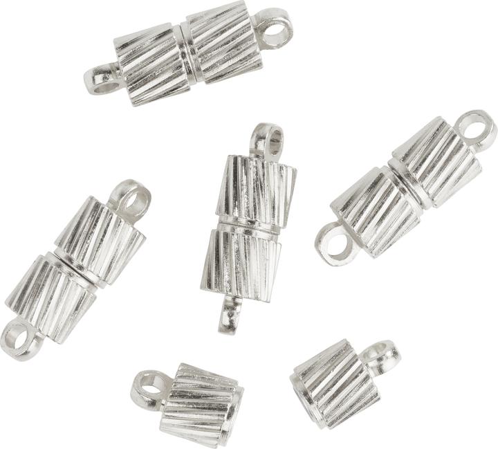 Produktbild Hobby & Crafting Fun Magnet-Verschluss"Bow", 5 Stk., versilbert