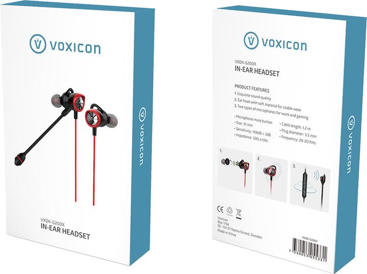 Actual product image Voxicon IN-EAR HEADSET E-SPORT G200 (Cable)