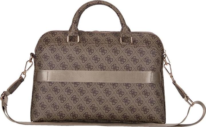 Productafbeelding Guess PU 4G Triangle Logo Computer Bag 15/16 - brown (15")