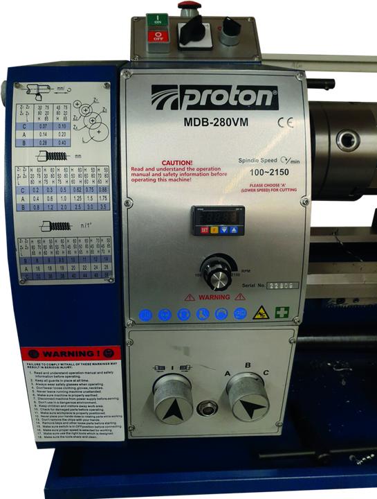 Actual product image Proton Metal lathe MDB-280VM
