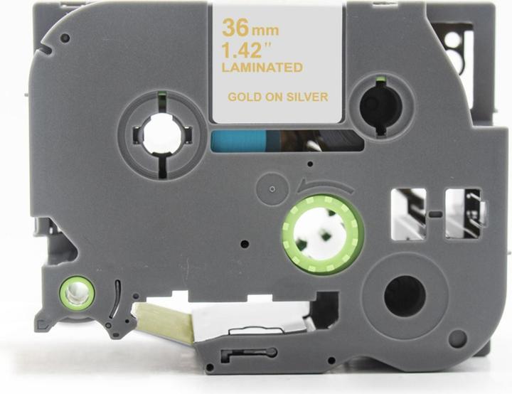 Image du produit Hermex Alternatives Etikettenband zu Brother TZe-MQ964 Beschriftungsband (3.60 cm, Argent, Or)