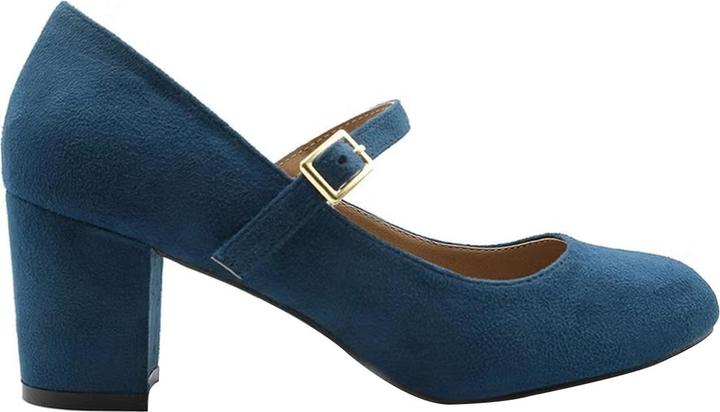Actual product image Where's That From Womens/Ladies Araceli Suede Wide Block Heel Mary Janes (36)