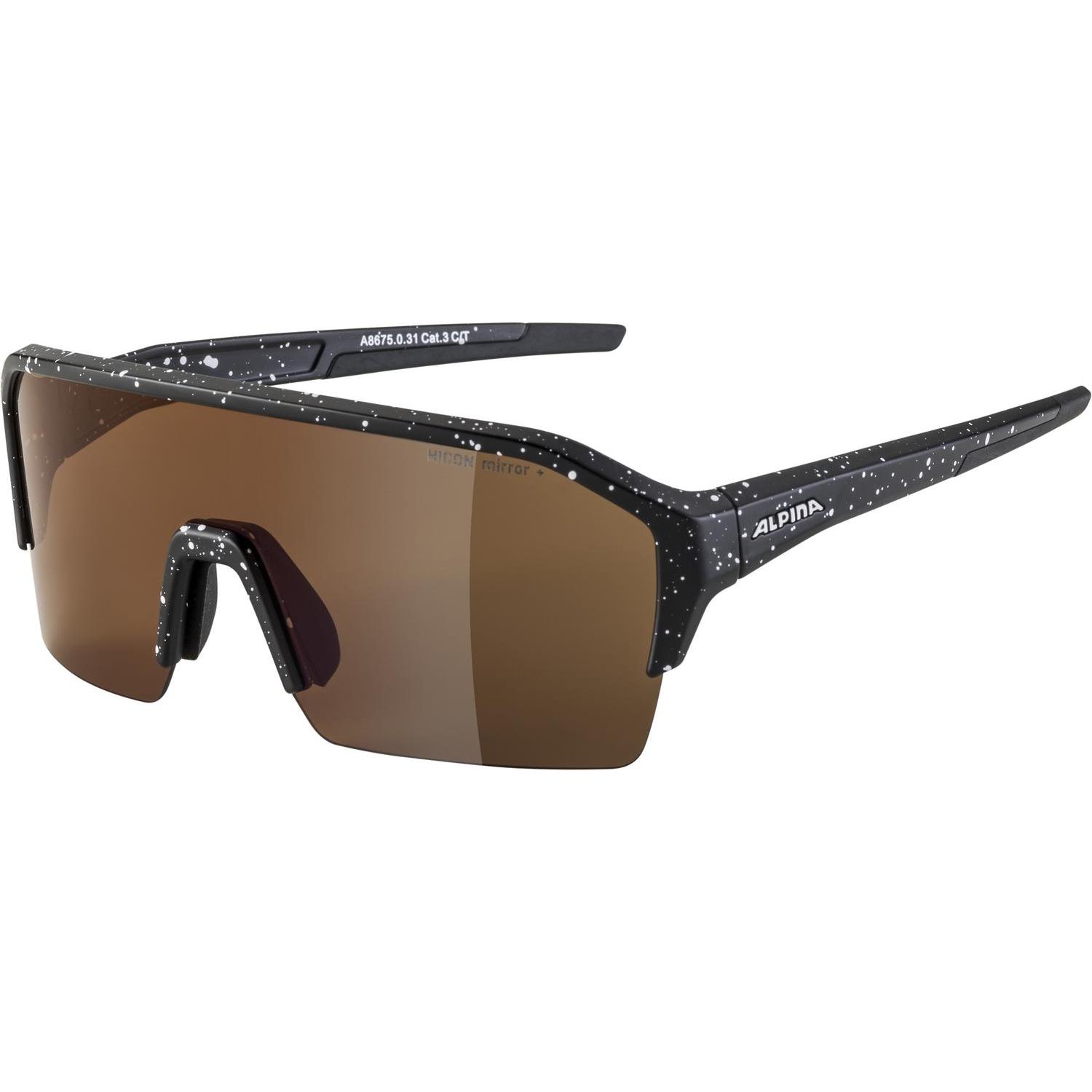 ALPINA SPORTS, Unisex, Sportbrille, Ram HR Q-Lite (Black, Mirror Red), Schwarz