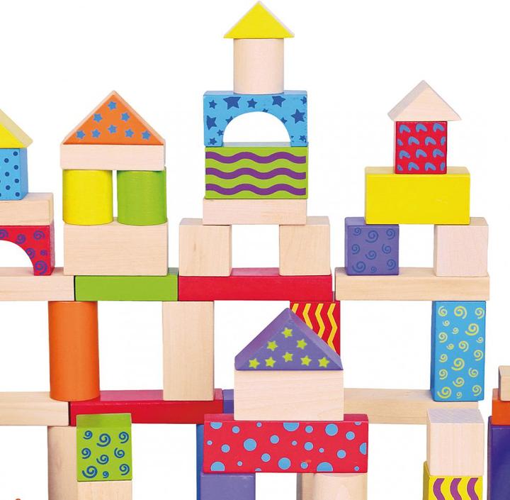 Produktbild Topbright Toys 100 Wooden Blocks (Multilingual)