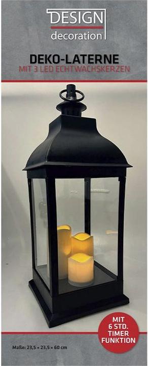 Produktbild Fs-Star Laterne mit 3 LED Kerze Hx60cm (1 x)
