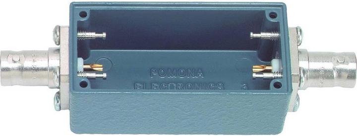 Pomona Electronics 1632118 2390 Aluminiumgehäuse mit Abdeckung und BNC-Buchsen an jedem Ende 1St.