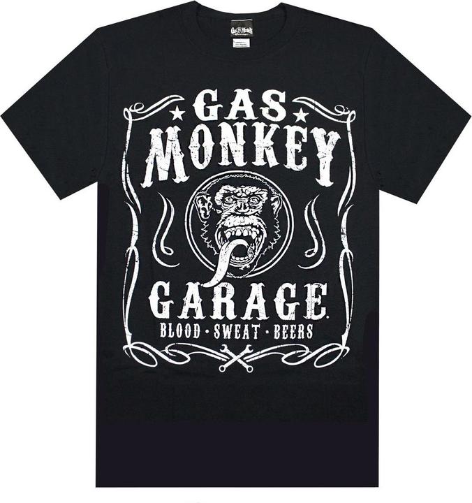 Actual product image Fast Gas Monkey Garage Blood Sweat And Beers Tshirt (M)
