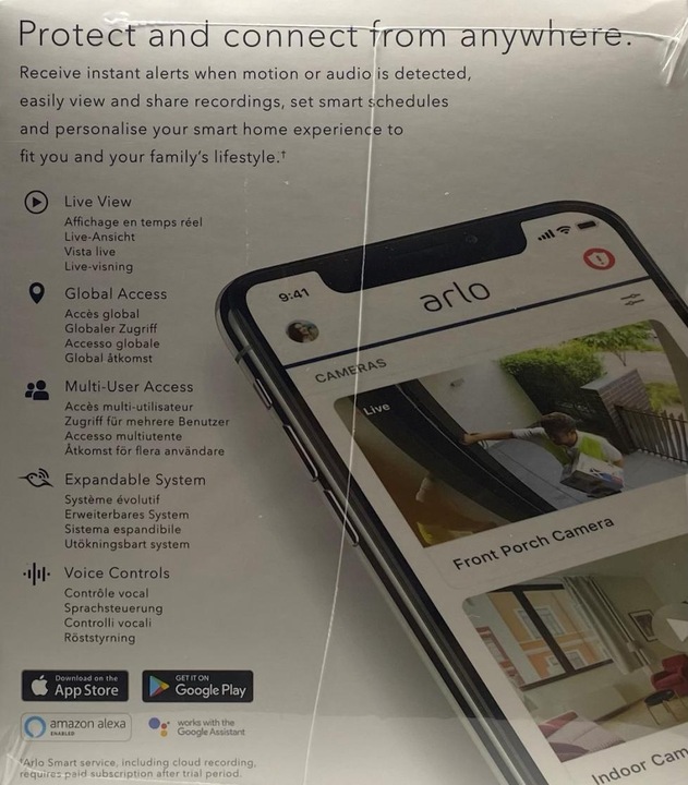 Immagine prodotto Arlo Pro 3 Spotlight, kit 4 telecamere bianche (2560 x 1440 Pixels)
