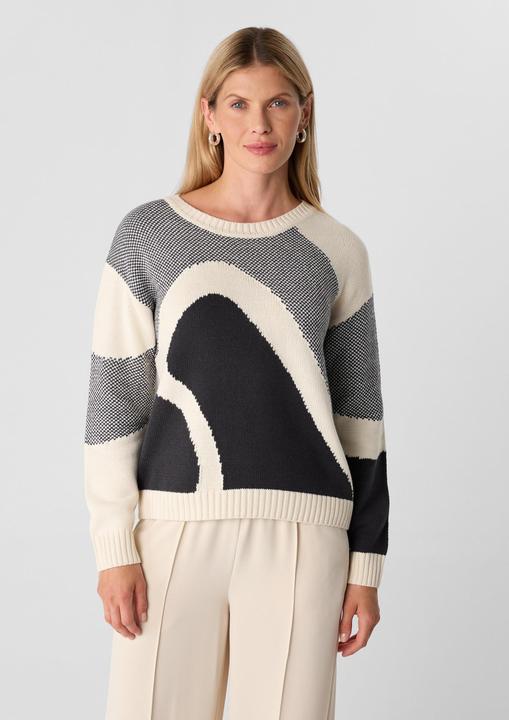 Image du produit Comma Strickpullover Pullover mit Intarsienmuster (40)