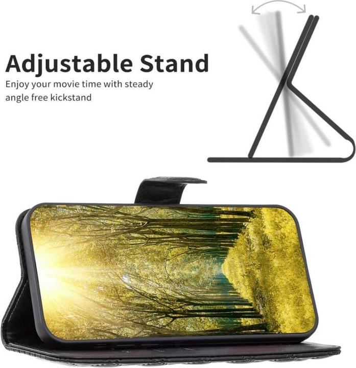 Actual product image Binfen Color Xiaomi 13 Lite - BINFEN Leather Case Cover black (Xiaomi 13 Lite)