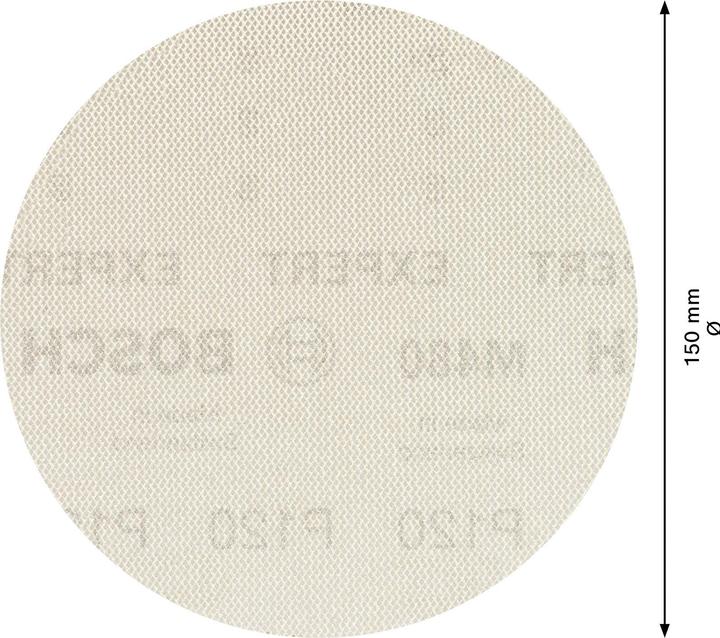 Image du produit Bosch Professional Zubehör Expert M480 Filet abrasif pour ponceuse excentrique, 150 mm, G 120, 5 pièces (120)