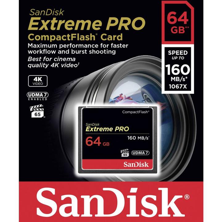 Produktbild SANDISK Extreme Pro Compact Flash (64 GB, CF)