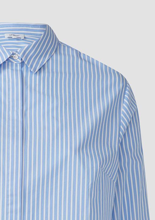 Immagine prodotto s.Oliver Bluse Gestreifte Popeline-Bluse im Boxy Fit (48)