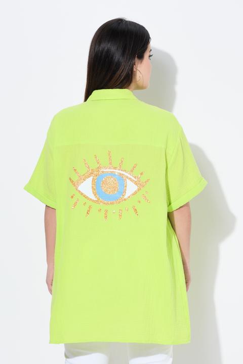 Actual product image Angel of Style Bluse, oversized, Musselin, Auge auf dem Rücken (48)