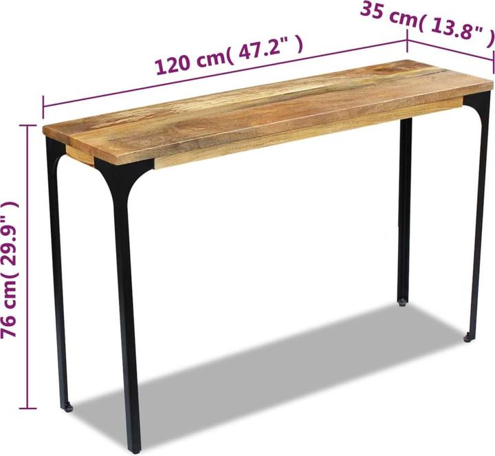 Actual product image vidaXL Konsolentisch (35 x 110 x 76 cm)