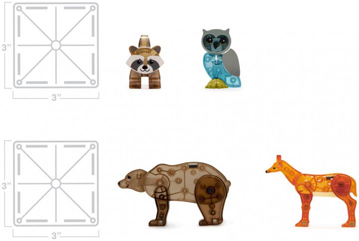 Actual product image Magna-Tiles Forest Animals Set (25 pieces)