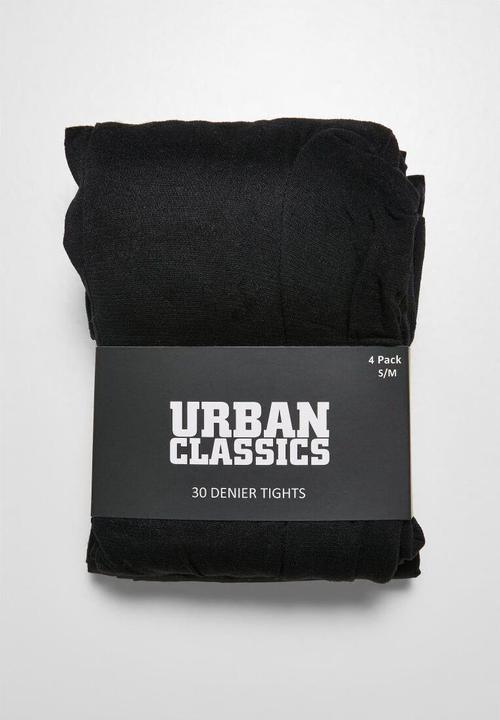 Produktbild Urban Classics 30 Denier Tights 4-Pack black S/M (30DEN, S/M)