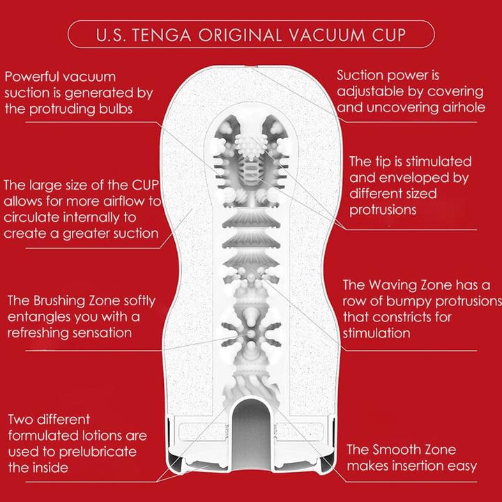Productafbeelding Tenga U.S. ORIGINAL VACUUM CUP - XL-formaat TPE masturbator