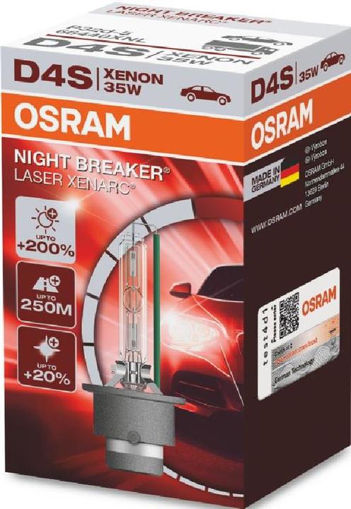 Produktbild Osram XenonScheinwerferlampe Xenarc Night Breaker Laser (D4S)