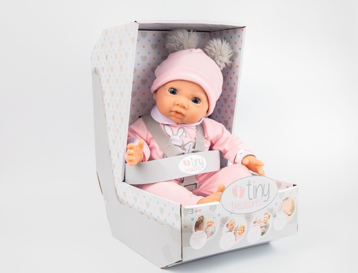 Immagine prodotto Tiny Treasures Bambola Rosa Pom Pom w. Capelli biondi