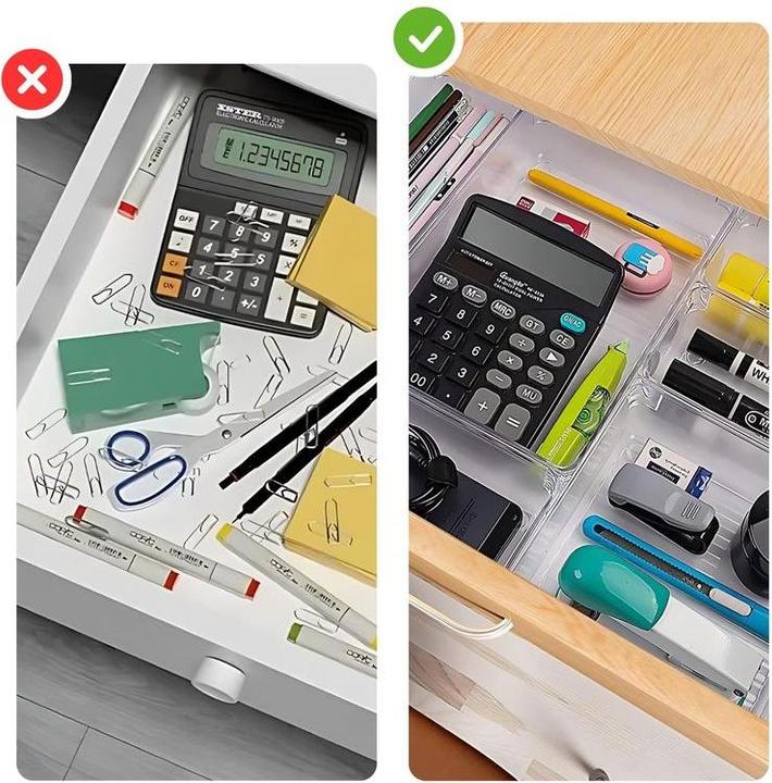 Produktbild Hermex Schubladen Organizer (24.5 x 16.5 x 5 cm, 16.5 x 16.5 x 5 cm, 16.5 x 8.5 x 5 cm, 8 x 8 x 5 cm, 24.5 x 8.5 x 5 cm)