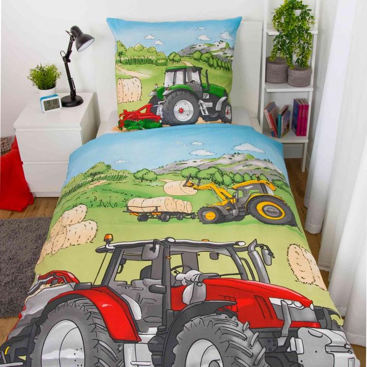Immagine prodotto Herding Biancheria da letto reversibile per bambini "Tractor