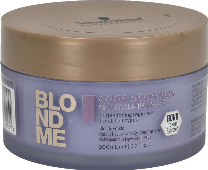 Actual product image Schwarzkopf Blondme - Cool Blondes Neutralizing Mask (200 ml)
