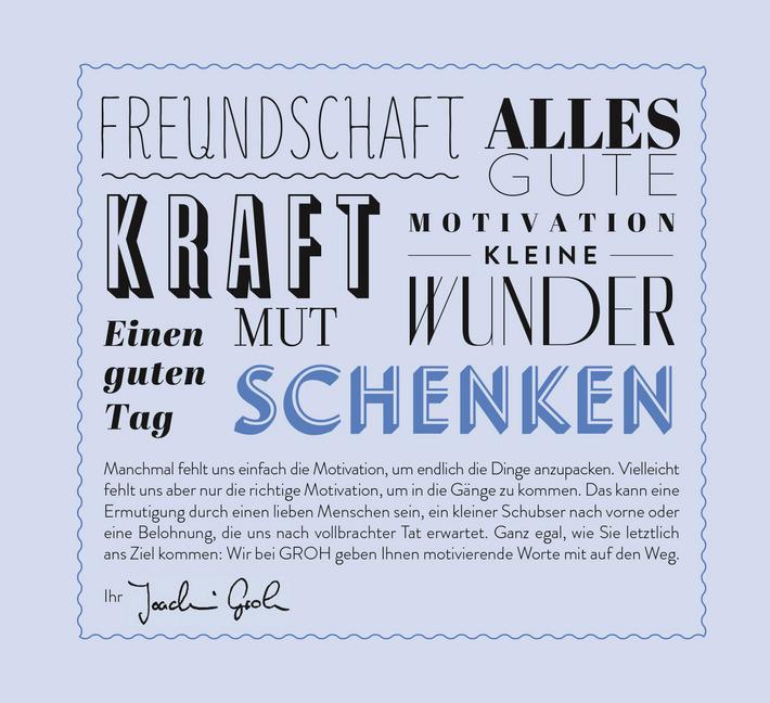 Produktbild Was ich dir wünsche für deinen Weg (Deutsch, Groh Verlag, 2016)