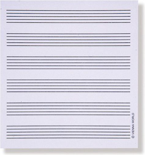 Produktbild Vienna World Haftnotizblock Partitur
