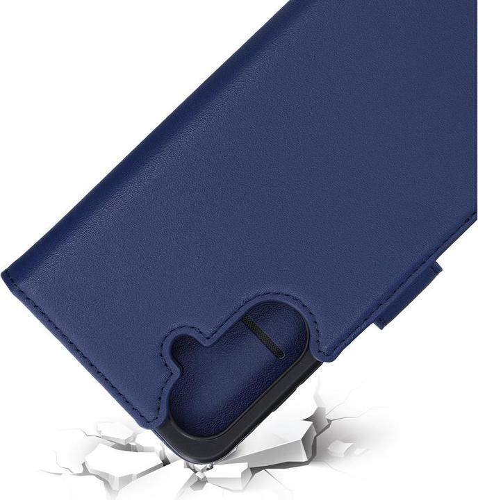 Actual product image Mobiparts Leather Wallet Case Samsung Galaxy A36 Blue (Samsung Galaxy A36)