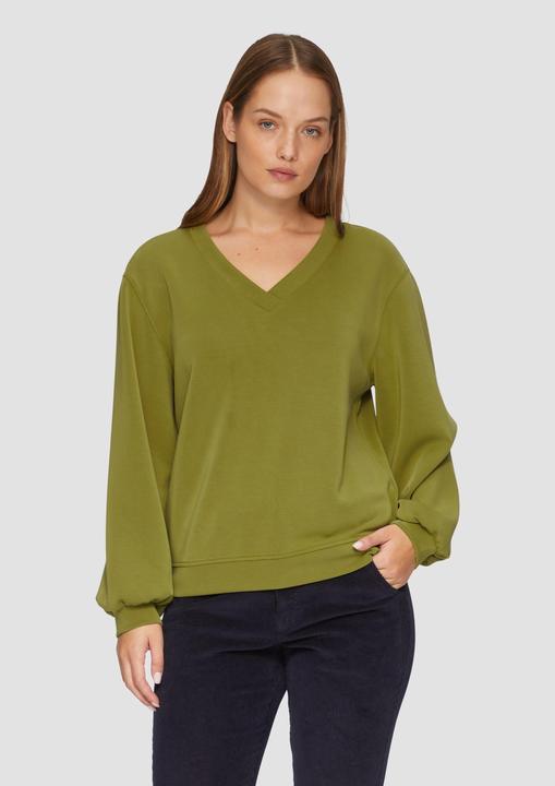 Immagine prodotto S.Oliver Sweatshirt Scuba-Sweatshirt mit V-Ausschnitt (34)