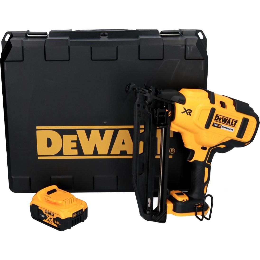 Thumbnail - DeWalt, Tacker + Nagelpistole, DCN 660 N Akku Nagler 18V 32-63 mm Brushless + 1x Akku 5,0 Ah + Koffer - ohne Ladegerät