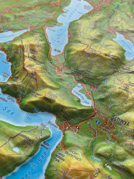 Actual product image Markgraf:Central Switzerland, relief map kl