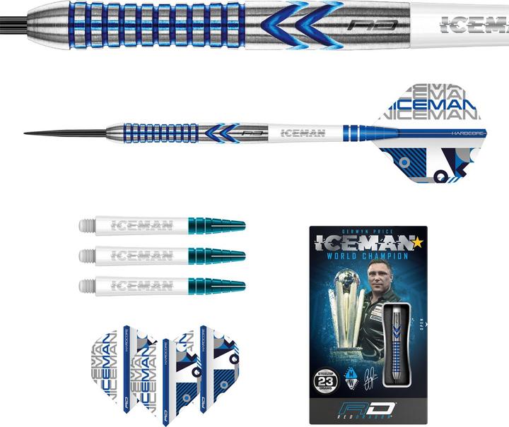 Immagine prodotto Red Dragon Punta in acciaio Gerwyn Price Iceman Contour (23 g)