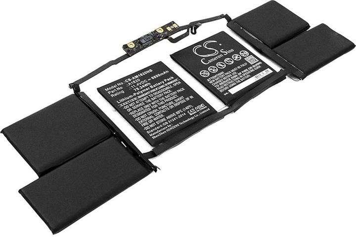 Actual product image NoName Battery for Macbook Pro 15 A1707, 11.4V 6600mAh (6600 mAh)