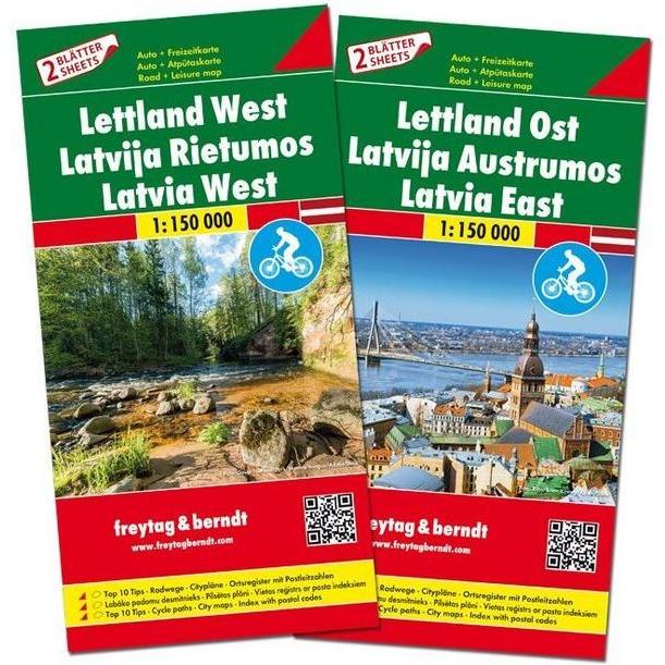 Freytag & Berndt Auto + Fr.Kte Lettland, Landkarte