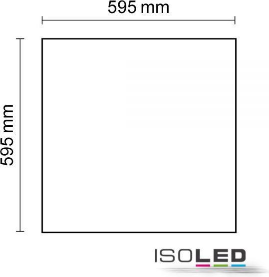 Produktbild Isoled LED Panel Professional 600x600 36W Rahmen Weiss 4000K Dimmbar (4100 lm)