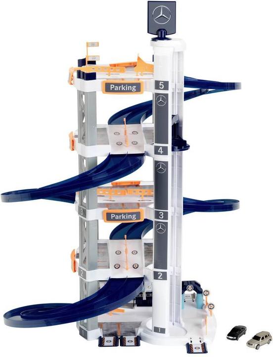 Produktbild Theo Klein 3972 Mercedes-Benz Parkhaus mit 5 Ebenen I Stabile Parkgarage mit dop