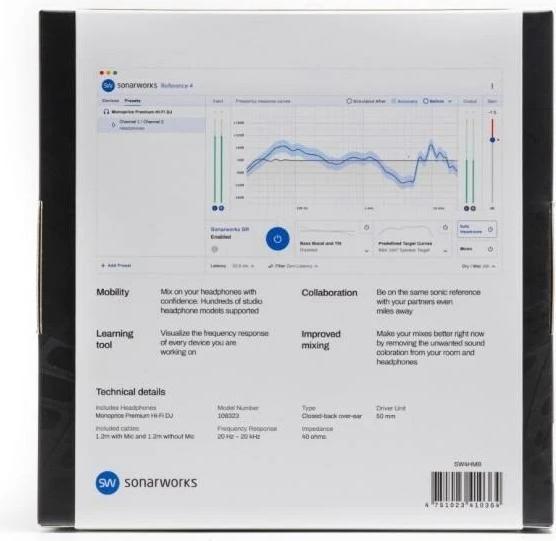 Image du produit Sonarworks Système de correction spatiale Reference 4 Headphone Edition