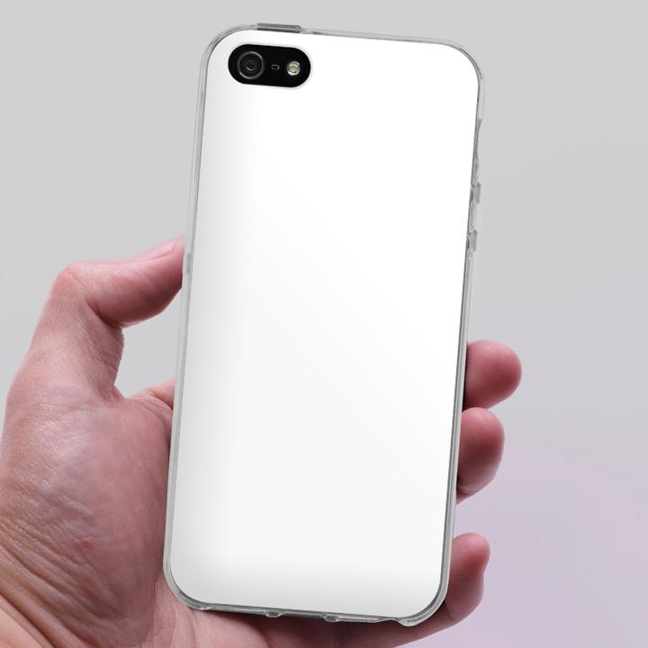 Produktbild DeinDesign Silikon Hülle für Apple iPhone 5s Handyhülle Case Smartphone Schutzhülle Farbe einfarbig weiss (Apple iPhone 5s)