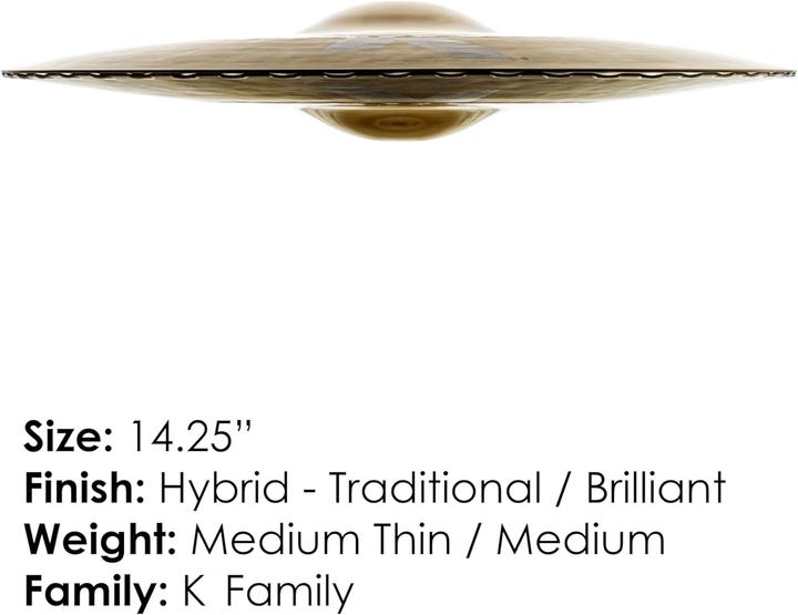 Actual product image Zildjian K Custom Hybrid Hi Hat Pair (14.02", Drum set)