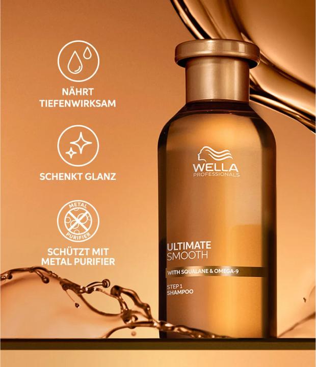 Produktbild Wella Ultimate Smooth Shampoo (100 ml, Flüssiges Shampoo)