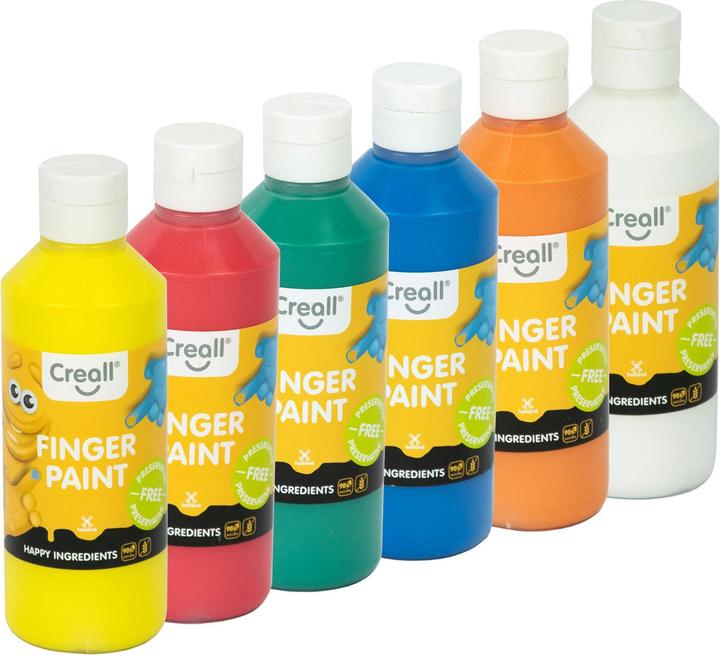 Creall Kit Sans conservateur, 6x250ml. (Bleu, Blanc, Jaune, Rouge, Vert, Orange, 250 ml)